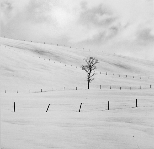Michael Kenna, ‘Frozen Landscape, Teshikaga, Hokkaido, Japan’, 2002 (Printed 2016), Photography, Gelatin silver print, Peter Fetterman Gallery