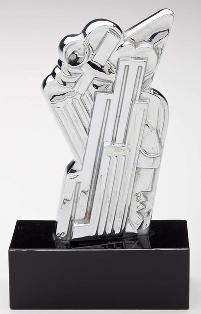 Roy Lichtenstein, ‘SALUTE TO AIRMAIL’, 1968, Sculpture, Chromium-plated copper sculpture with original black base., Marcel Katz Art
