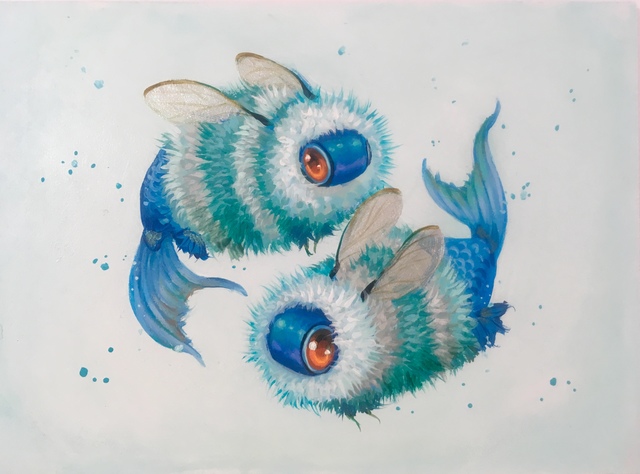 Camilla d'Errico, ‘Buzzces’, 2019, Painting, Duo oils and acrylic on board, Haven Gallery