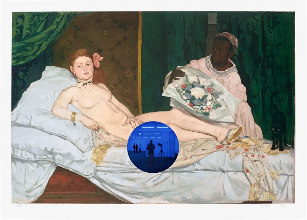 Jeff Koons - Gazing Ball (Manet Olympia)