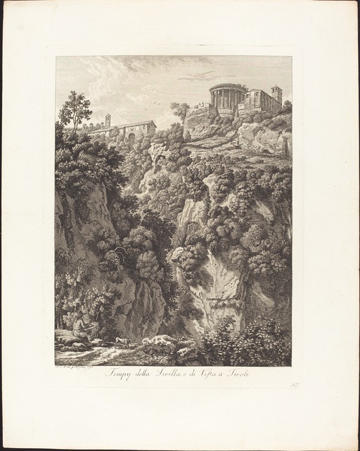 Albert Christoph Dies, ‘Tempj della Sibilla e Vesta a Tivoli’, 1798, National Gallery of Art, Washington, D.C.