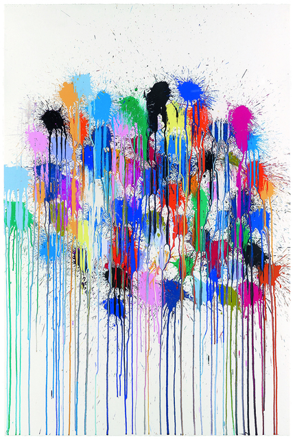Ian Davenport, ‘Colour Splat Cloud (white)’, 2017, Grenfell Tower: Benefit Auction