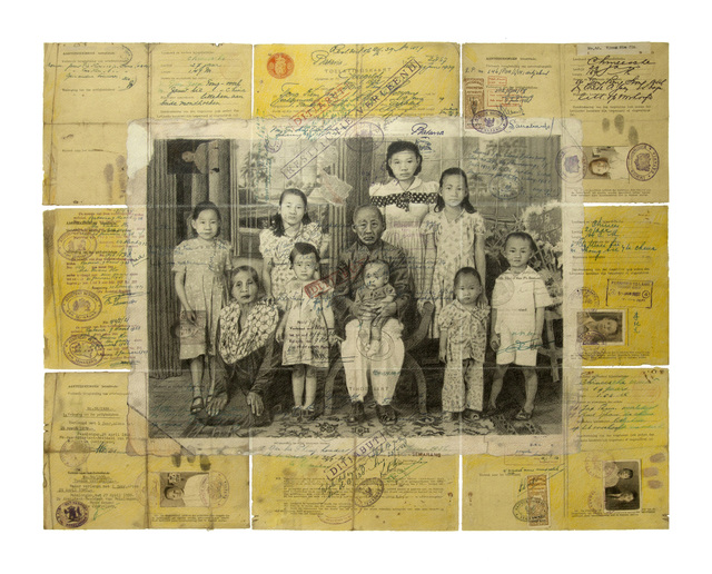 FX Harsono, ‘Piecing Together Fragments of Migration Drawing series no 1 / Merangkai Fragmen Migrasi, Seri drawing no 1’, 2016, A3 Arndt Art Agency
