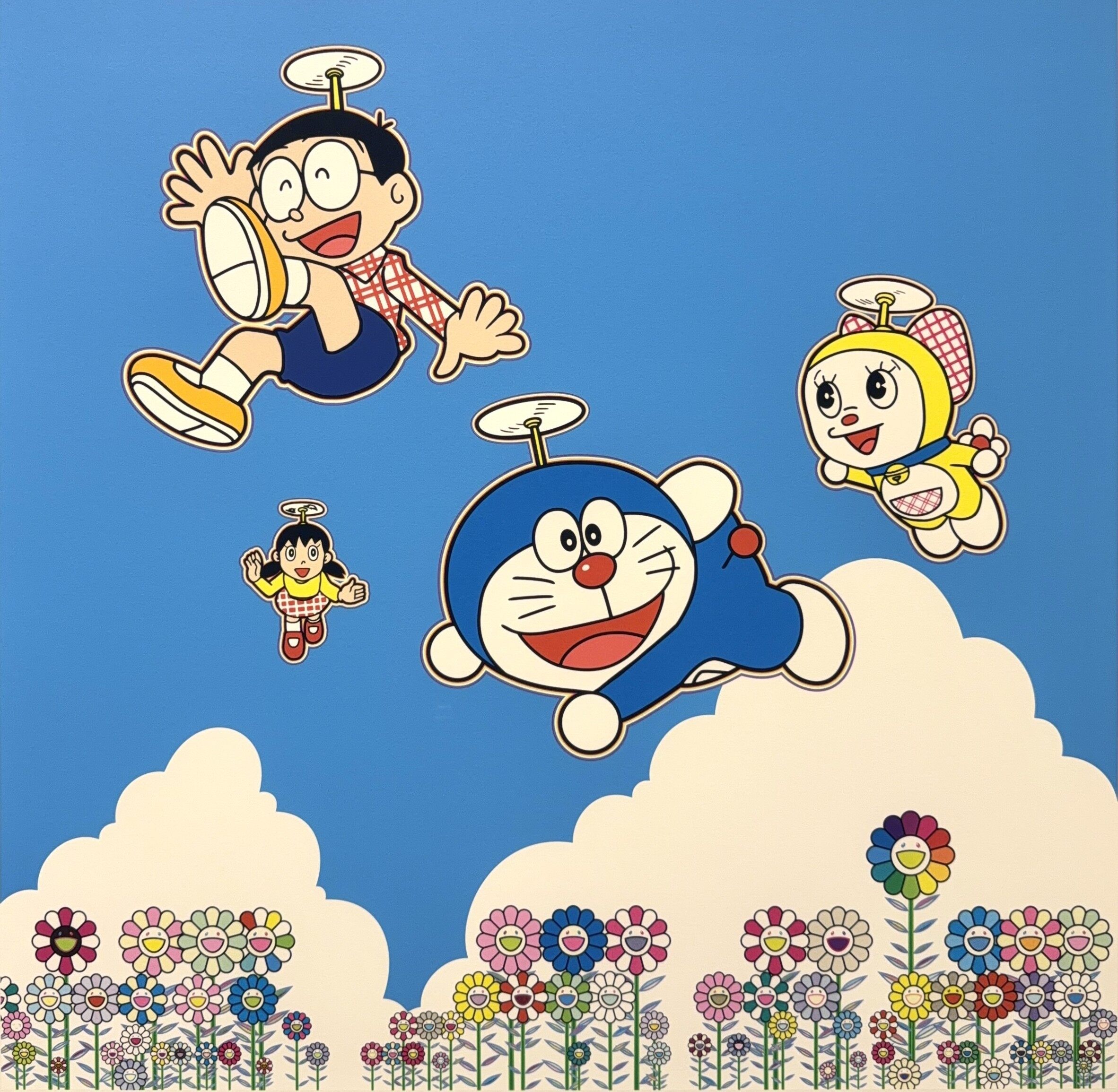 momorin静物画 こたつとみかんとオカメインコ　値段は※900円です Takashi Murakami × Doraemon | Artsy