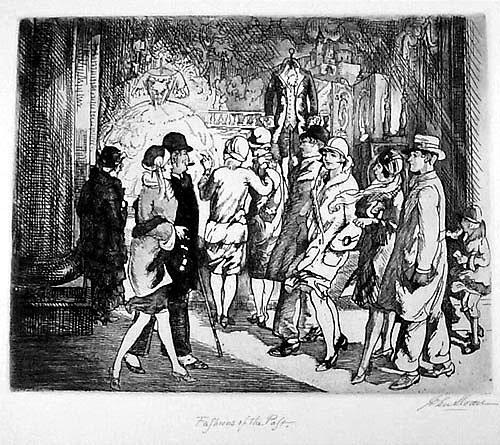 John Sloan, ‘Fashions of the Past’, 1926, Harris Schrank Fine Prints