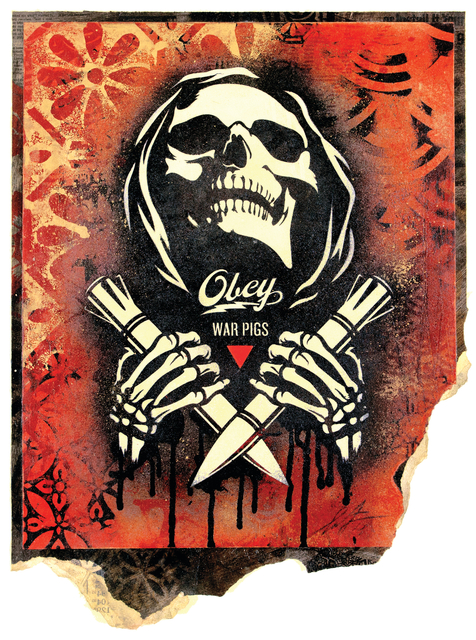 Shepard Fairey (OBEY), ‘Electric Funeral Fire’, 2018, Galerie Ernst Hilger