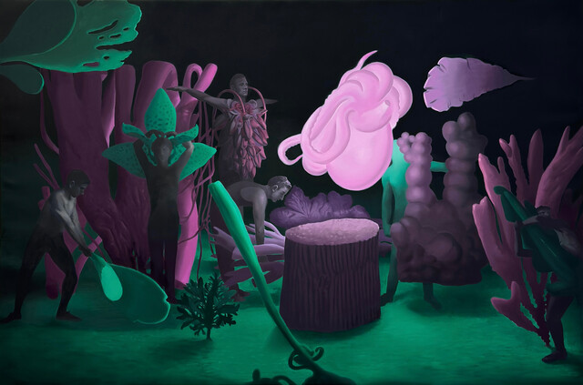 Emerald / Magenta