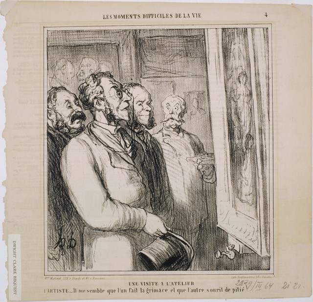 Honoré Daumier, ‘Les Moments Difficiles de la Vie: Une visite à l'atelier’, 1864, Phillips Collection
