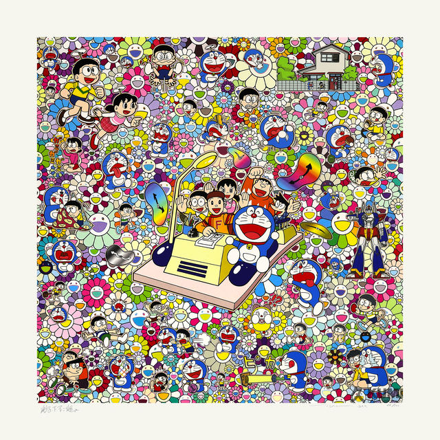 Takashi Murakami, ‘On an Endless Journey on a Time Machine with the Author Fujiko F. Fujio!’, 2019, Print, Silkscreen, Kumi Contemporary / Verso Contemporary