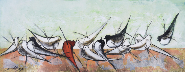 David Schluss, ‘Hummingbirds’, 2018, Blue Gallery