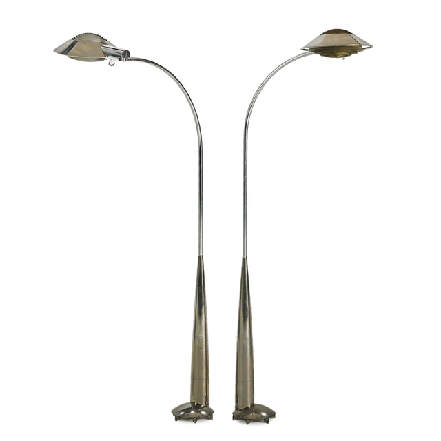 Cedric Hartman, ‘Two adjustable floor/reading lamps, Omaha, NE’, Rago/Wright