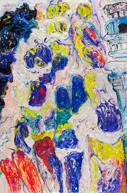 Simone Gad, ‘Barcelone/Bruxelles Art Nouveau Facade Art Brut Abstract’, 2018-2019, Track 16 Gallery