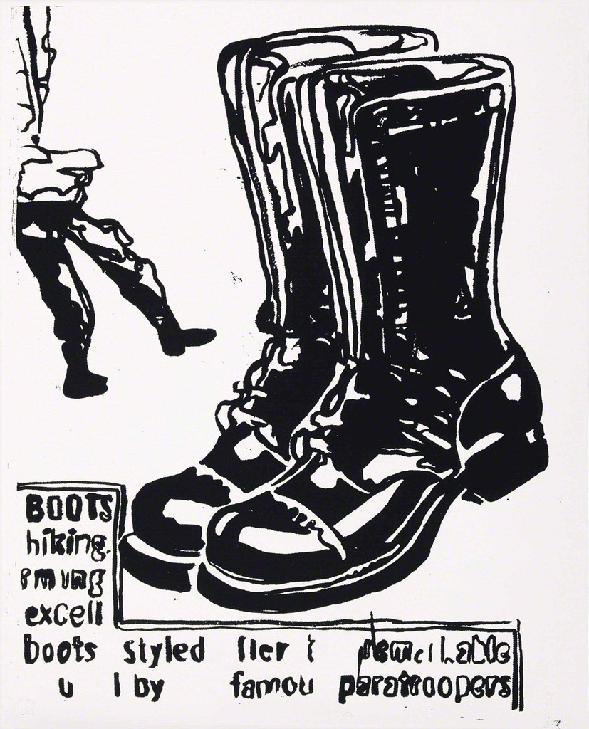 Andy Warhol - Paratrooper Boots (Positive)