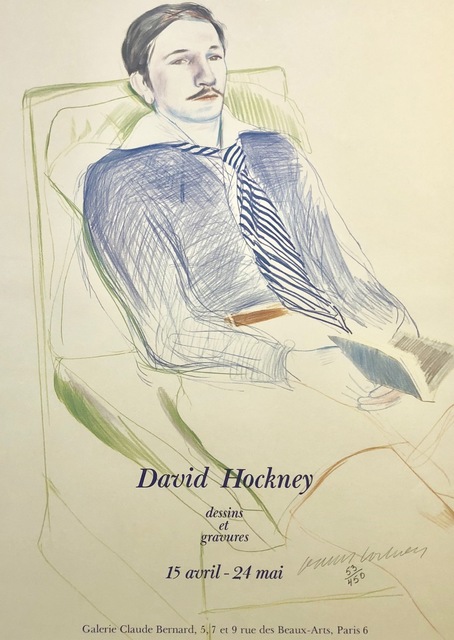 David Hockney, ‘Signed & Numbered David Hockney Dessins et Gravures Poster’, 1975, Mr & Mrs Clark’s