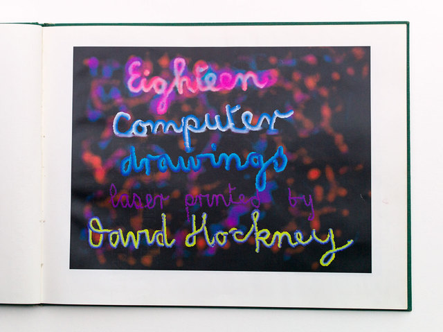 David Hockney, ‘18 Computer Drawings Laser printed’, 1991, Print, Computer drawings laser printed, Goldmark Gallery