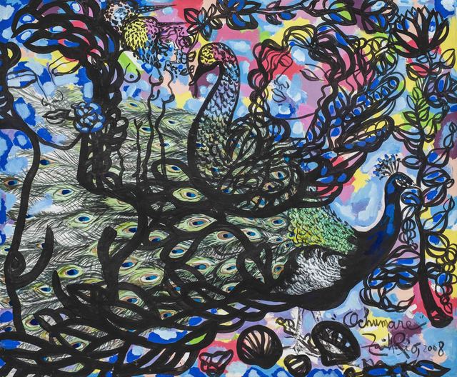 Zaida del Río, ‘Ochumare’, 2008, Painting, Mixed on canvas, ArteMorfosis - Cuban Art Platform