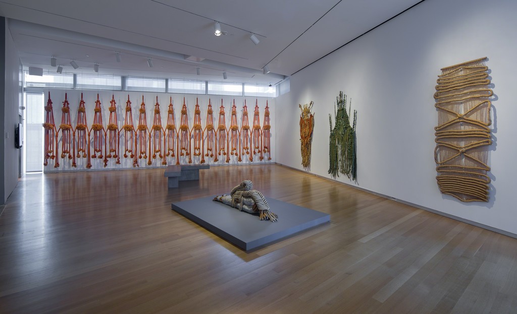 Installation view of 'Françoise Grossen Selects', 2016. Photo by Butcher Walsh. Courtesy of the Museum of Arts and Design. Installation view of 'Françoise Grossen Selects', 2016. Photo by Butcher Walsh. Courtesy of the Museum of Arts and Design.