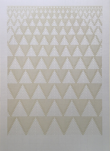 Toni Davey, ‘Morocco 2’, 2019, Drawing, Collage or other Work on Paper, Gold ink drawing on paper, Beardsmore Gallery