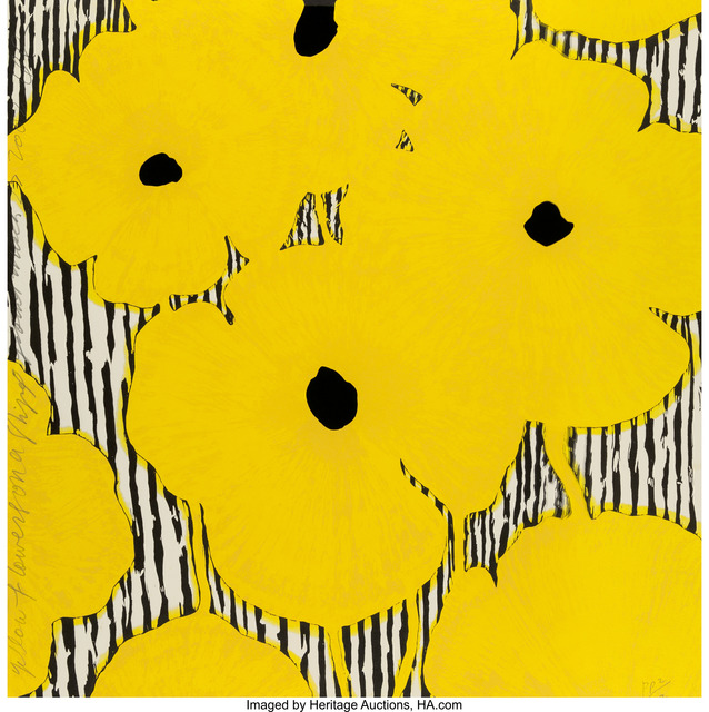 Donald Sultan, ‘Yellow Flowers on a stripped ground’, 2002, Heritage Auctions