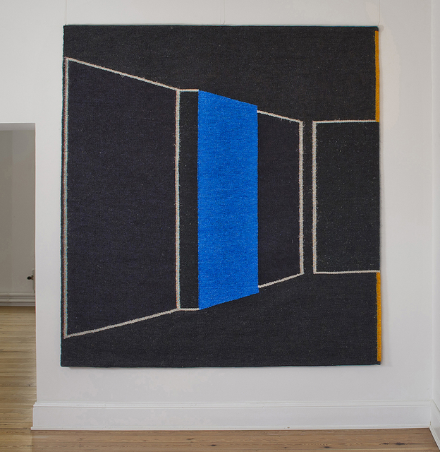Gudrun Pagter, ‘Blue Wall’, 2013, Textile Arts, Sisal, linen/flax, browngrotta arts