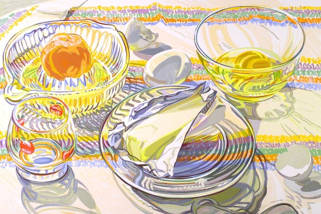 Janet Fish, Painted Water Glasses