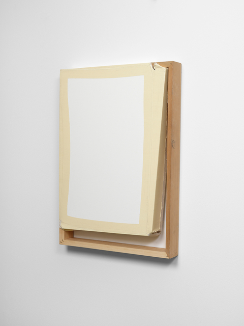Angela de la Cruz, ‘Tight (White/Off White)’, 2013, Painting, Oil and acrylic on canvas, Galerie Thomas Schulte