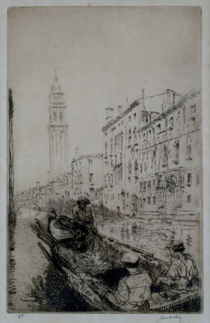 James McBey, ‘Rio Dei Greci, Venice’, 1926, Private Collection, NY