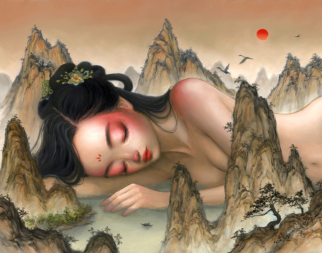 Happy D., ‘Where Noone Can Wake Me’, 2019, Painting, Oil on panel, Corey Helford Gallery