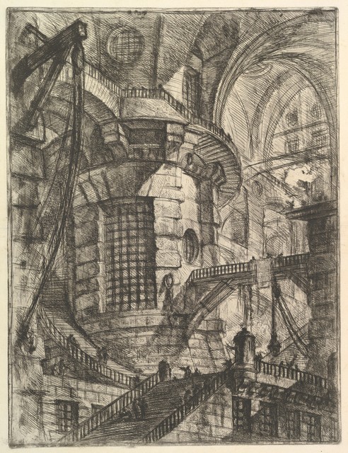 Giovanni Battista Piranesi, ‘The Round Tower, from 'Carceri d'invenzione' (Imaginary Prisons)’, ca. 1749–1750, The Metropolitan Museum of Art