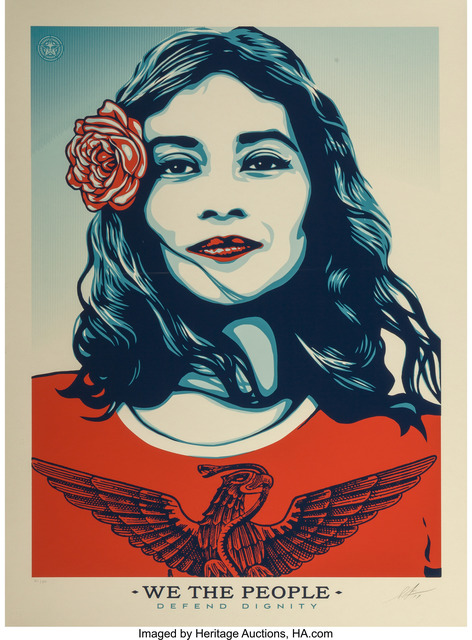 Shepard Fairey (OBEY), ‘Defend Dignity’, 2017, Heritage Auctions