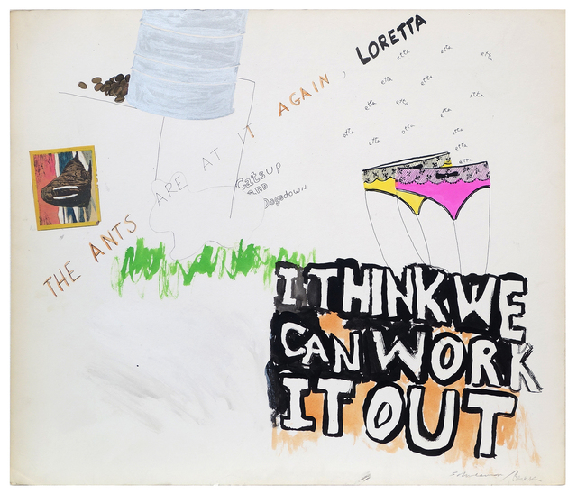 George Schneeman, ‘Untitled (I Think We Can Work It Out)’, ca. 1970, Pavel Zoubok Fine Art