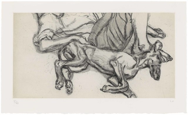 Lucian Freud, ‘Pluto’, 1988, Print, Etching and drypoint with watercolour on Somerset Satin White paper, Christie's