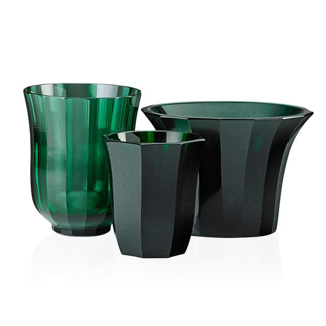 Josef Hoffmann, ‘Three Faceted Vases, Bohemia’, Early 20th C., Design/Decorative Art, Glass, Rago/Wright