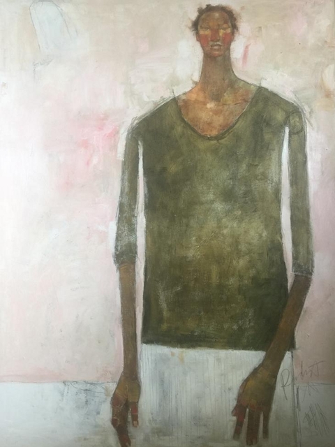 Olivia Mae Pendergast, ‘Girl from Gachie on Pink’, 2019, One Off Contemporary Art Gallery