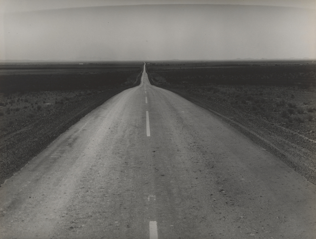 Dorothea Lange, ‘The Road West, U.S. 54 in Southern New Mexico’, 1938, Photography, Gelatin silver print, San Francisco Museum of Modern Art (SFMOMA)