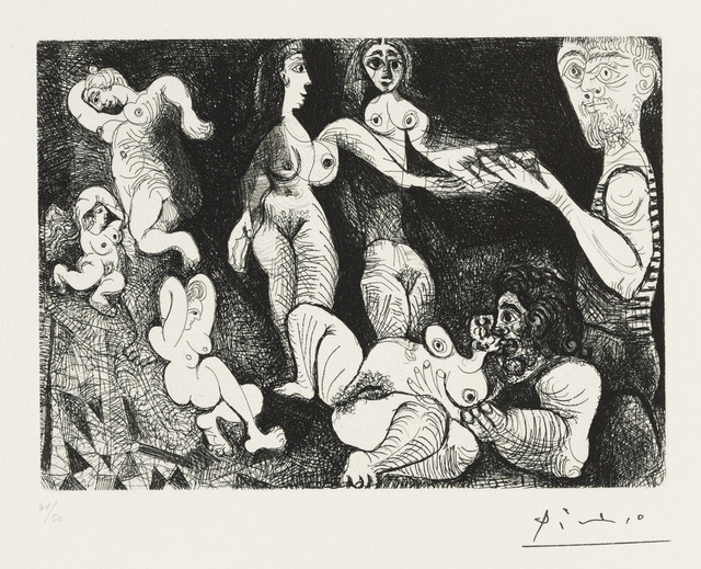 Pablo Picasso, ‘Marin rêveur avec deux femmes, from: Series 156’, 1970, Christie's