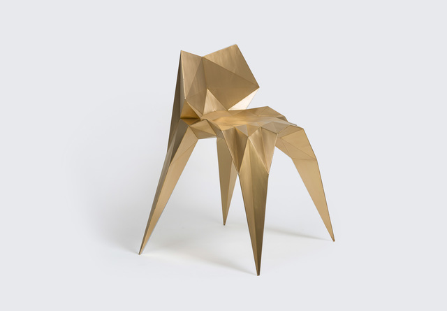 Zhoujie Zhang, ‘Brass Bowtie Chair (SQN1-F2A)’, 2014, Design/Decorative Art, Brass, Gallery ALL