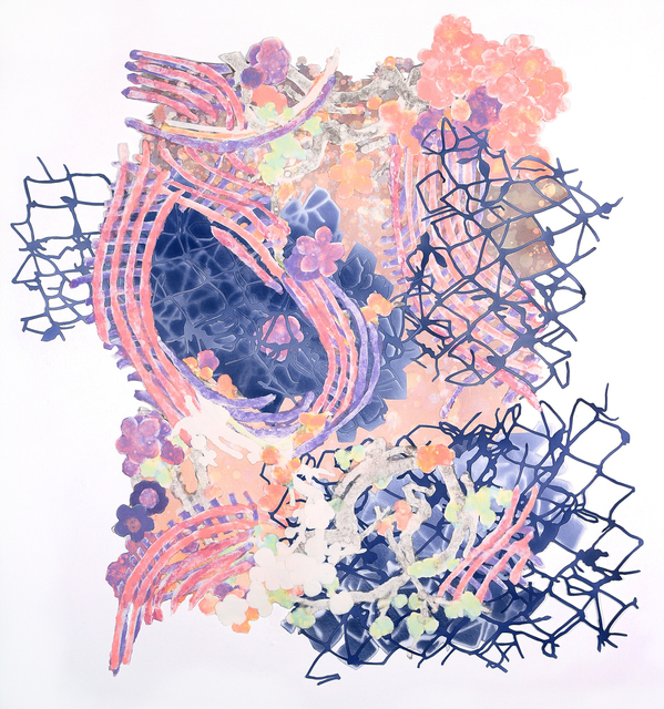 Charlene Liu, ‘Comings and Goings’, 2012, Drawing, Collage or other Work on Paper, Handmade paper, pigmented pulp and acrylic, Elizabeth Leach Gallery