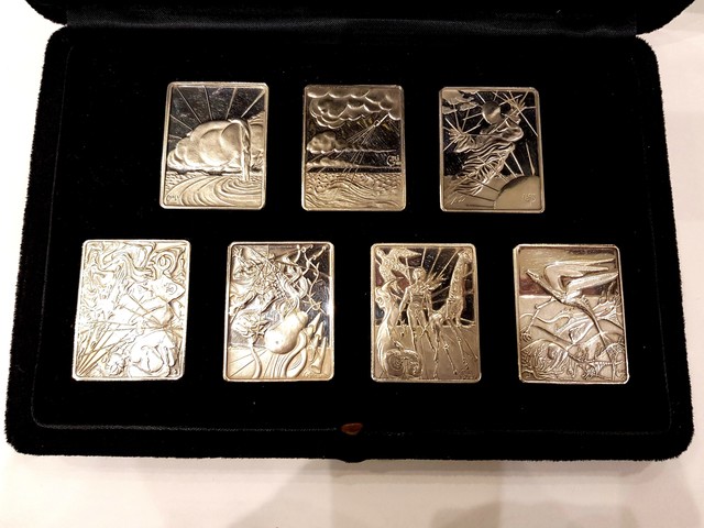 Salvador Dalí, ‘Box with 7 Silver Ingot "The Seven Days of Creation" by Salvador Dali’, 1979, Galerie Philia