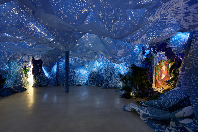 Firelei Báez, ‘A Drexcyen chronocommons (To win the war you fought it sideways)’, 2019, James Cohan