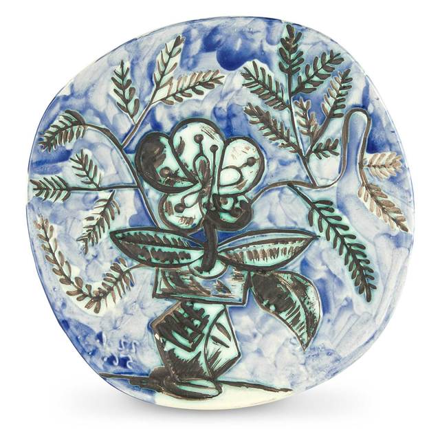 Pablo Picasso, ‘VASE AU BOUQUET (A.R. 304)’, 1956, Design/Decorative Art, Painted and partially glazed ceramic, Doyle