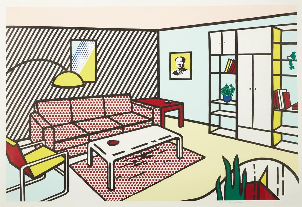 Roy Lichtenstein - MODERN ROOM (C. 252)