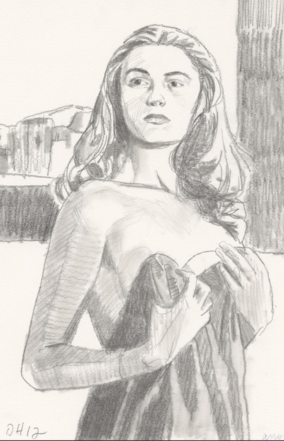 Duncan Hannah, ‘Anouk’, 2012, Drawing, Collage or other Work on Paper, Coloured Pencils, Galerie Pixi - Marie Victoire Poliakoff