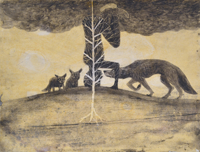 Hans Lemmen, ‘Untitled’, 2013, Drawing, Collage or other Work on Paper, Ink, pigment and casein on paper, Galería Artizar