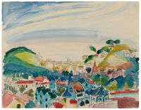 Barcelona; Verso A discarded hilly garden landscape
