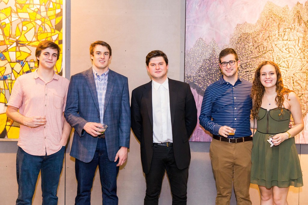 From left to right: Jack Devine, Collector Parker Calandra, Nick Swerdlow, Aaron Mandel, Samantha Halperin.
Photo: Miami Ironside From left to right: Jack Devine, Collector Parker Calandra, Nick Swerdlow, Aaron Mandel, Samantha Halperin.
Photo: Miami Ironside