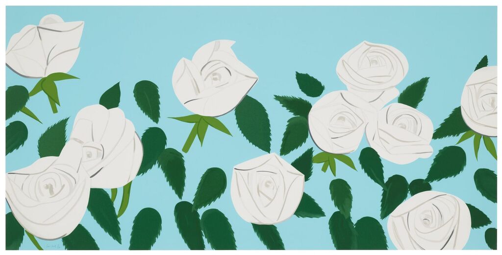 Alex Katz - White Roses
