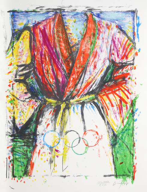 Jim Dine, ‘Olympic Robe’, 1988, Print, Lithograph on Arches Paper, RoGallery