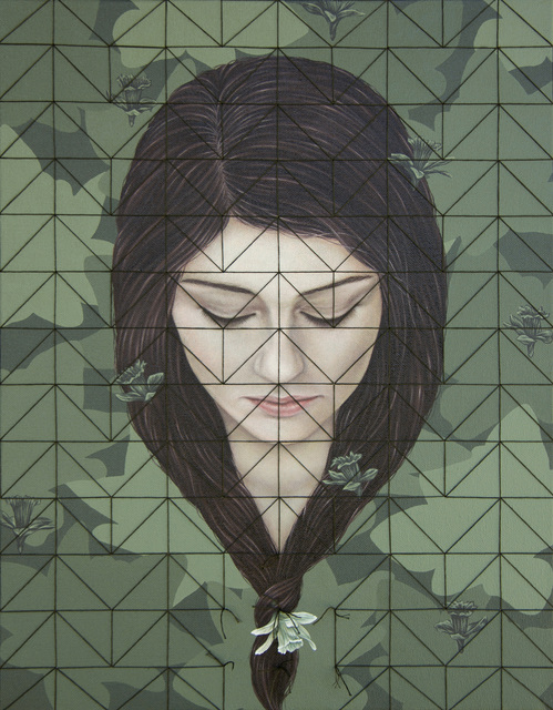 Aimée Garcia, ‘Resistance 1’, 2020, Painting, Acrylic, oil and thread on canvas, Black Pony Gallery