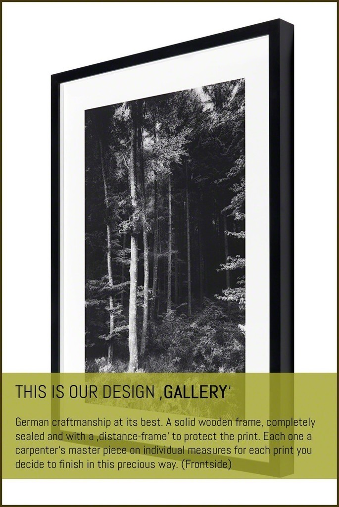 Our framing design 'GALLERY' (frontside). Precious craftsmanship we use for all framing work you order. Our framing design 'GALLERY' (frontside). Precious craftsmanship we use for all framing work you order.